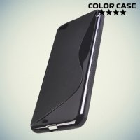 Силиконовый чехол для HTC One X9 - S-образный Черный