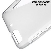 Силиконовый чехол для Huawei Honor 4C - S-образный Серый