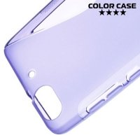 Силиконовый чехол для Huawei Honor 4C - S-образный Фиолетовый