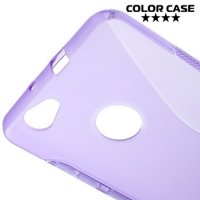 Силиконовый чехол для Huawei nova - S-образный Фиолетовый