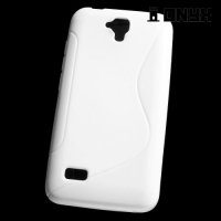 Силиконовый чехол для Huawei Y5 - S-образный Белый