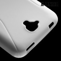 Силиконовый чехол для Huawei Y5 - S-образный Белый