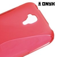 Силиконовый чехол для Huawei Y5 - S-образный Красный