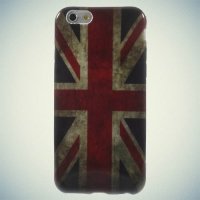 Силиконовый чехол для iPhone 6S / 6 - с рисунком Британский флаг
