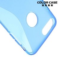 Силиконовый чехол для iPhone 8 Plus / 7 Plus - S-образный Голубой