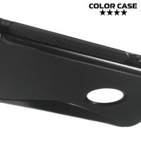 Силиконовый чехол для iPhone 8/7 - S-образный Черный