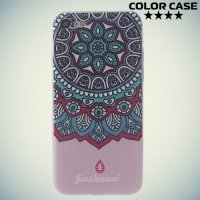 Силиконовый чехол для iPhone 8/7 - с рисунком Красочный цветок