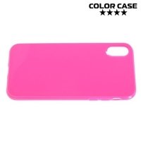 Силиконовый чехол для iPhone 8 - Глянцевый Ярко розовый