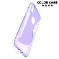 Силиконовый чехол для iPhone 8 - S-образный Фиолетовый