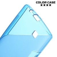 Силиконовый чехол для LG G4c H522y - S-образный Синий
