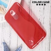 Силиконовый чехол для LG K10 2017 M250 - S-образный Красный