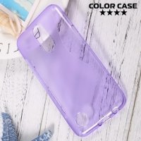 Силиконовый чехол для LG K10 2017 M250 - S-образный Фиолетовый