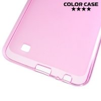 Силиконовый чехол для LG X cam - Матовый Розовый