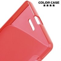 Силиконовый чехол для Microsoft Lumia 950 XL - S-образный Красный