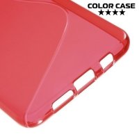 Силиконовый чехол для Samsung Galaxy A5 2016 SM-A510F - S-образный Красный