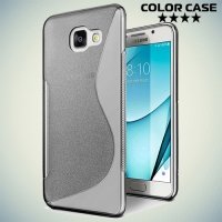 Силиконовый чехол для Samsung Galaxy A5 2017 SM-A520F - S-образный Серый