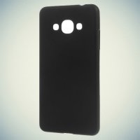 Силиконовый чехол для Samsung Galaxy J3 Pro - Матовый Черный