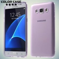 Силиконовый чехол для Samsung Galaxy J5 2016 SM-J510 - Глянцевый Фиолетовый