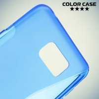 Силиконовый чехол для Samsung Galaxy Note 5 - S-образный Синий