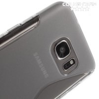 Силиконовый чехол для Samsung Galaxy S7 - S-образный Серый