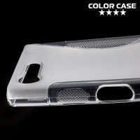 Силиконовый чехол для Sony Xperia X Compact - S-образный Прозрачный