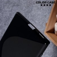 Силиконовый чехол для Sony Xperia XA1 Ultra - S-образный Черный
