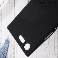 Силиконовый чехол для Sony Xperia XZ Premium - Матовый Черный