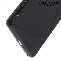 Силиконовый чехол для Sony Xperia Z2 - S-образный Черный