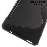 Силиконовый чехол для Sony Xperia Z3 Compact D5803 - S-образный Черный