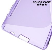 Силиконовый чехол для Sony Xperia Z5 Compact E5823 - S-образный Фиолетовый
