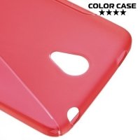 Силиконовый чехол для Xiaomi Redmi Note 2 - S-образный Красный