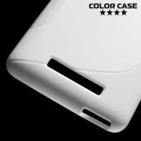 Силиконовый чехол для Xiaomi Redmi Note 3 - S-образный Белый