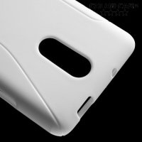 Силиконовый чехол для Xiaomi Redmi Note 3 - S-образный Белый