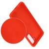Силиконовый чехол мягкая подкладка из микрофибры для Huawei Honor 30S Красный