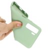 Силиконовый чехол мягкая подкладка из микрофибры для Huawei Honor 30S Зеленый