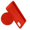 Силиконовый чехол мягкая подкладка из микрофибры для Samsung Galaxy A71 Красный