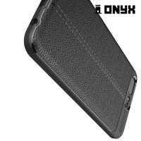 Силиконовый чехол под кожу для Asus Zenfone 4 Pro ZS551KL - с рисунком Черный