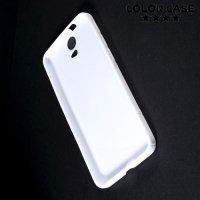 Силиконовый чехол для HTC One E9 Plus S-образный - Белый