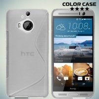 Силиконовый чехол для HTC One М9 Plus S-образный - Прозрачный