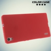 Силиконовый чехол накладка для Huawei Ascend P7 - красный