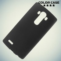 Силиконовый чехол накладка для LG G4 - черный