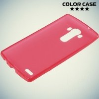 Силиконовый чехол накладка для LG G4 - красный