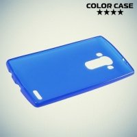Силиконовый чехол накладка для LG G4 - синий
