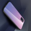 Силиконовый Градиентный Стеклянный Чехол для Samsung Galaxy A51 Розовый