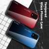 Силиконовый Градиентный Стеклянный Чехол для Samsung Galaxy S20 Ultra Красный