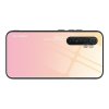 Силиконовый Градиентный Стеклянный Чехол для Xiaomi Mi Note 10 Lite Золотой / Розовый