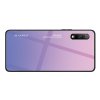 Силиконовый Градиентный Устойчивый к Царапинам Стеклянный Чехол для Huawei Honor 9X / 9X Premium Фиолетовый / Розовый