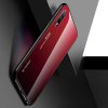 Силиконовый Градиентный Устойчивый к Царапинам Стеклянный Чехол для Huawei Honor 9X / 9X Premium Красный / Черный