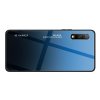 Силиконовый Градиентный Устойчивый к Царапинам Стеклянный Чехол для Huawei Honor 9X / 9X Premium Синий / Черный