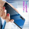 Силиконовый Градиентный Устойчивый к Царапинам Стеклянный Чехол для Huawei Honor 9X / 9X Premium Синий / Черный